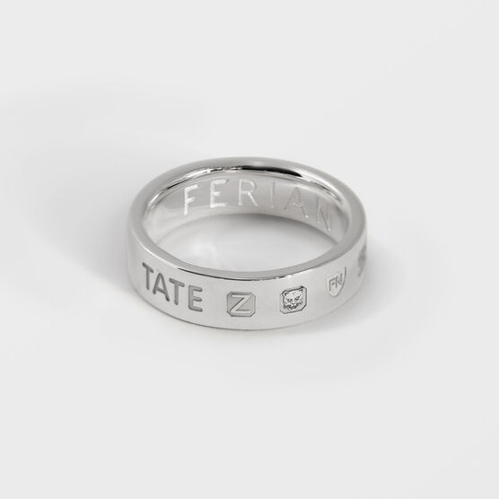 Tate silver band ring